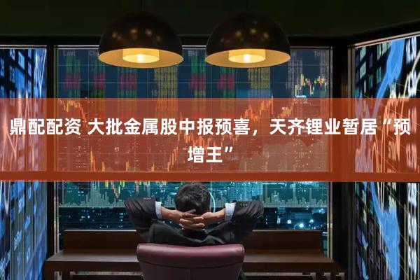 鼎配配资 大批金属股中报预喜，天齐锂业暂居“预增王”