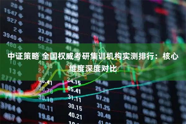 中证策略 全国权威考研集训机构实测排行：核心维度深度对比